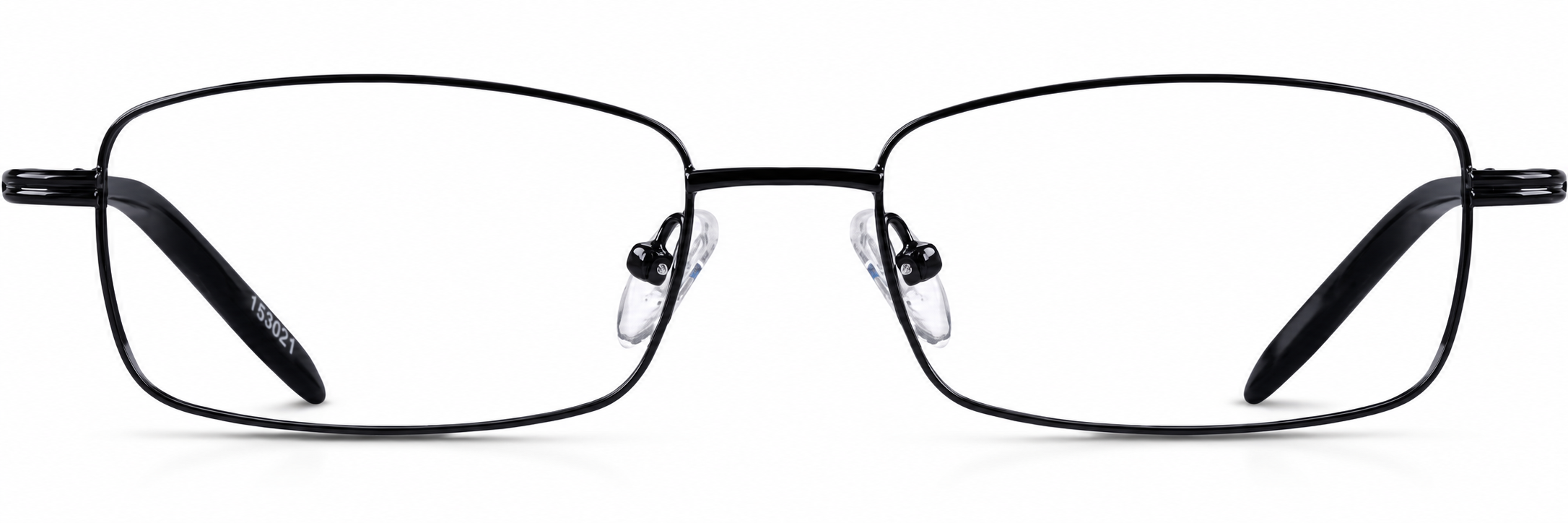 Black Rectangle Glasses · Black · reference