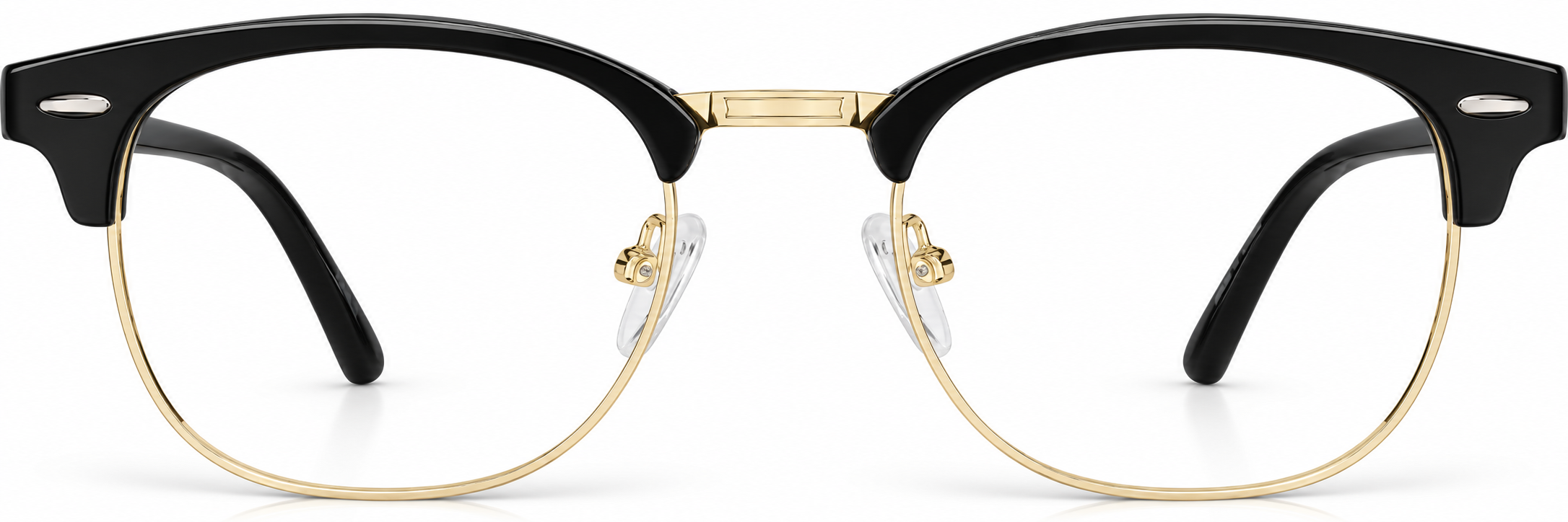 Black Bravo Browline Glasses · Black · reference