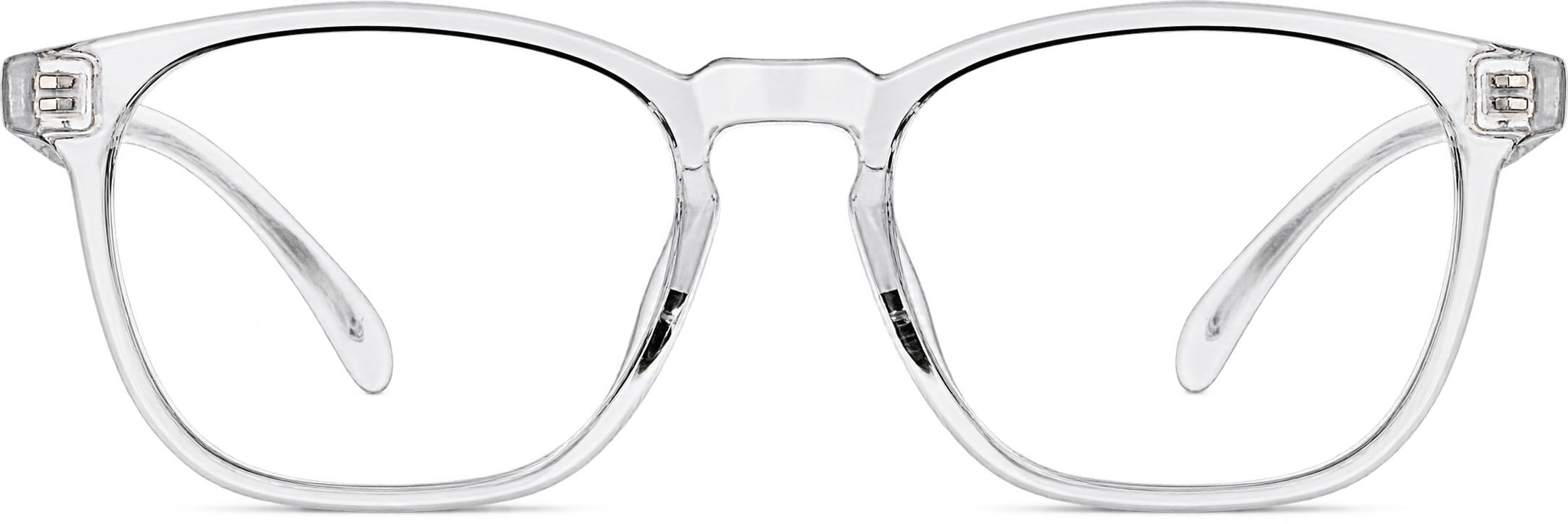 Clear Square Glasses · Clear · front