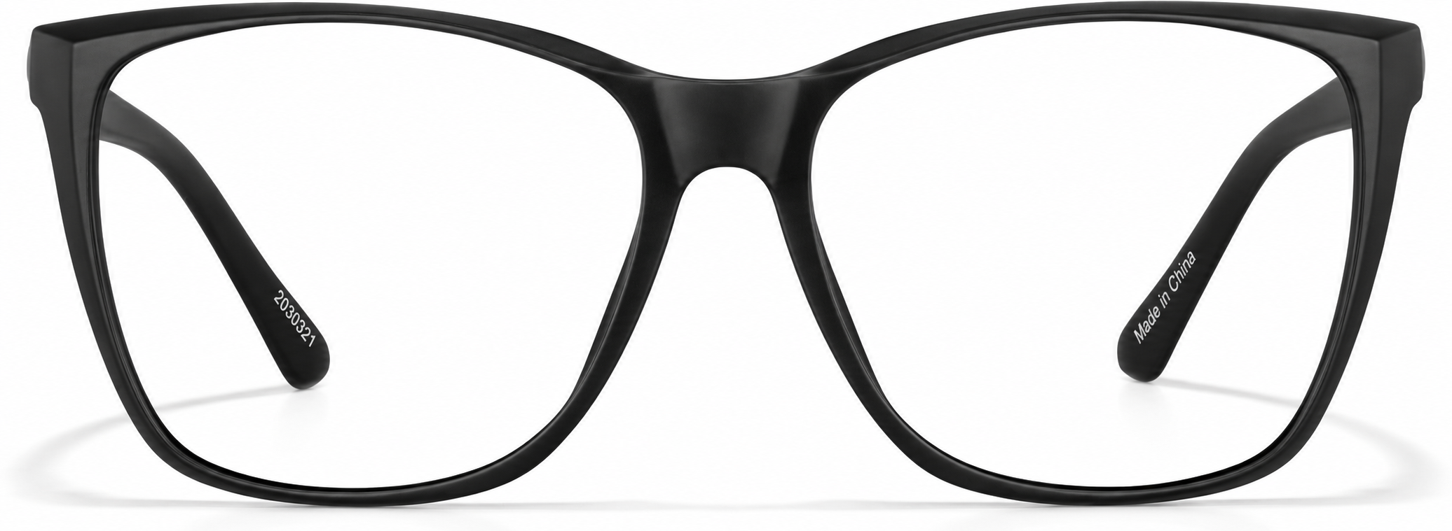 Black Square Glasses · Black · reference