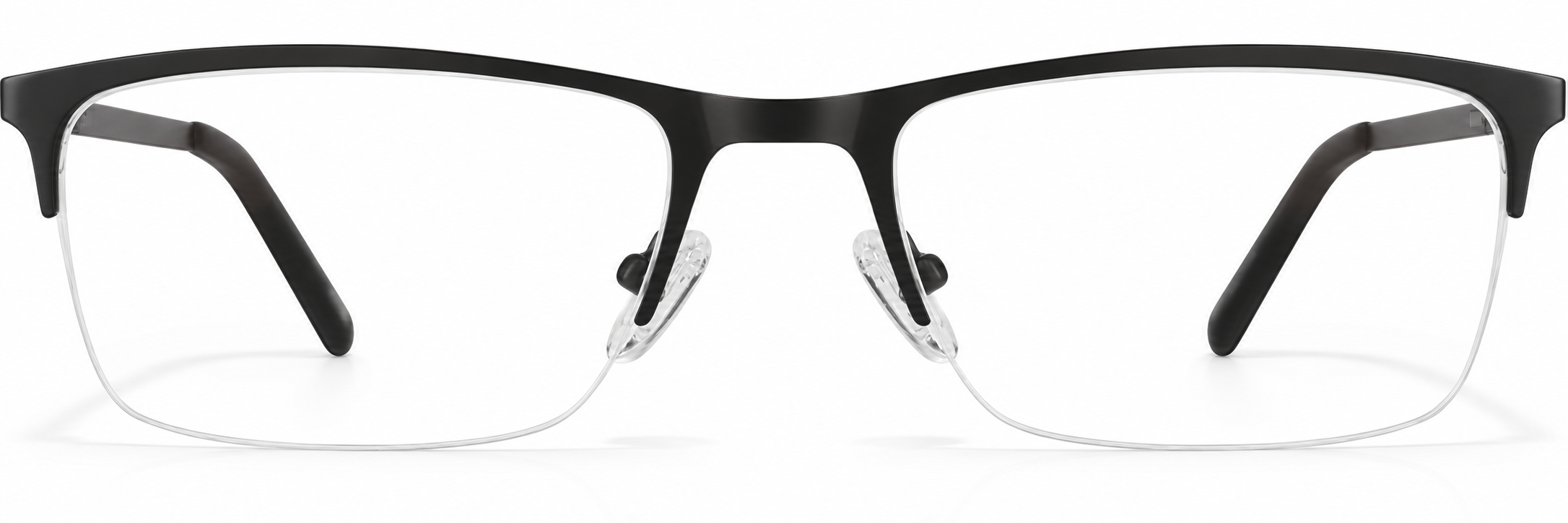 Black Rectangle Glasses · Black · reference