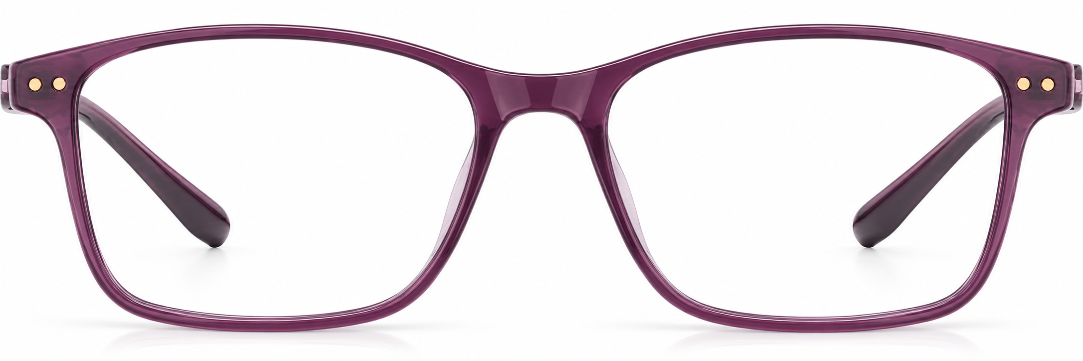 Purple Rectangle Glasses · Purple · reference