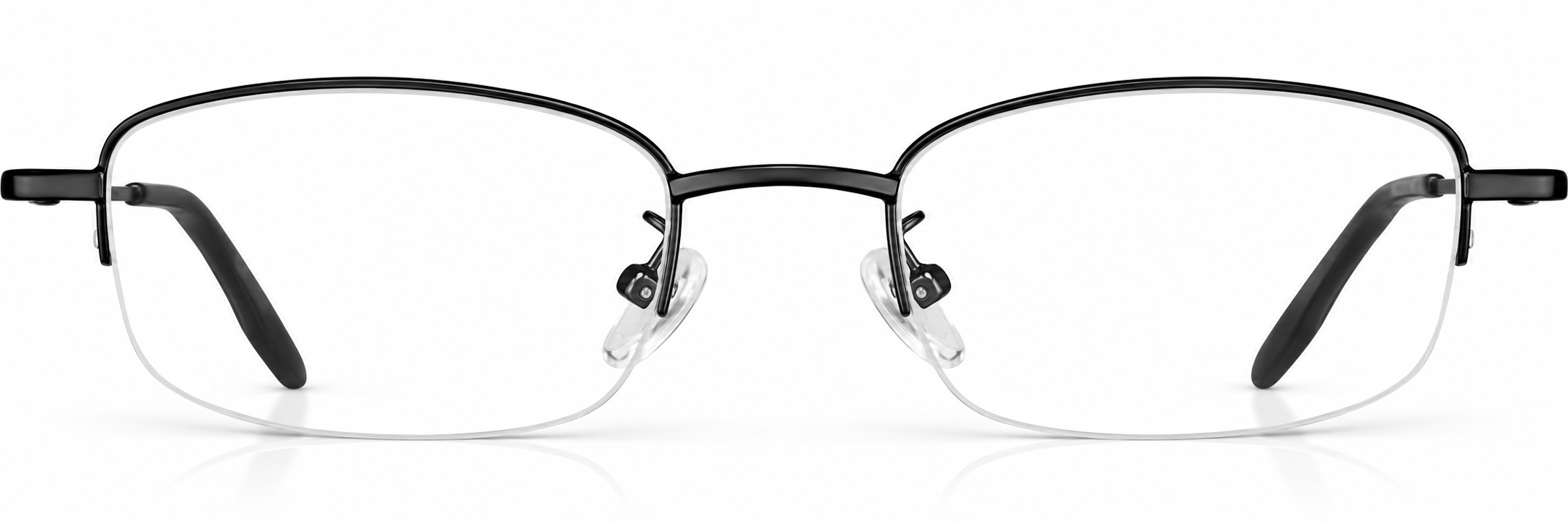 Black Rectangle Glasses · Black · reference