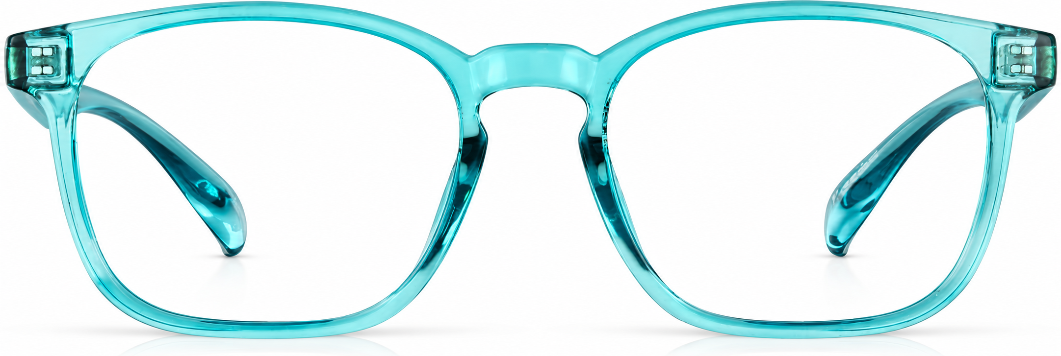 Aqua Square Glasses · Aqua · reference