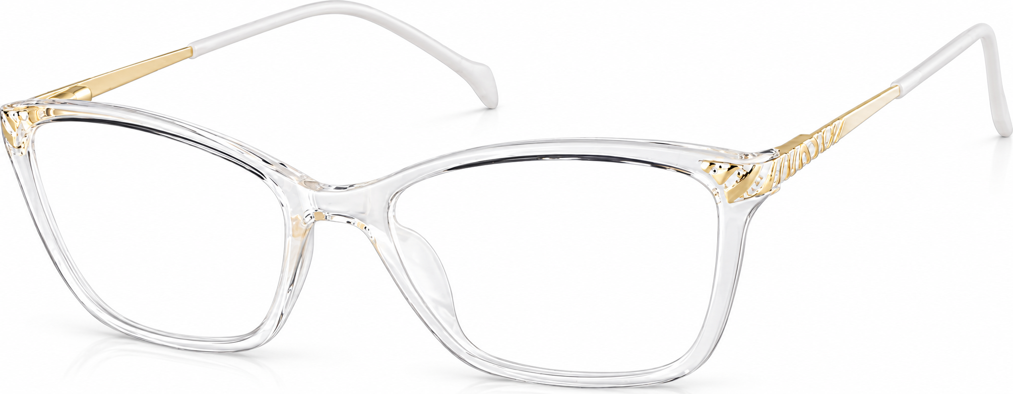 Clear Cat-Eye Glasses · Clear · angle