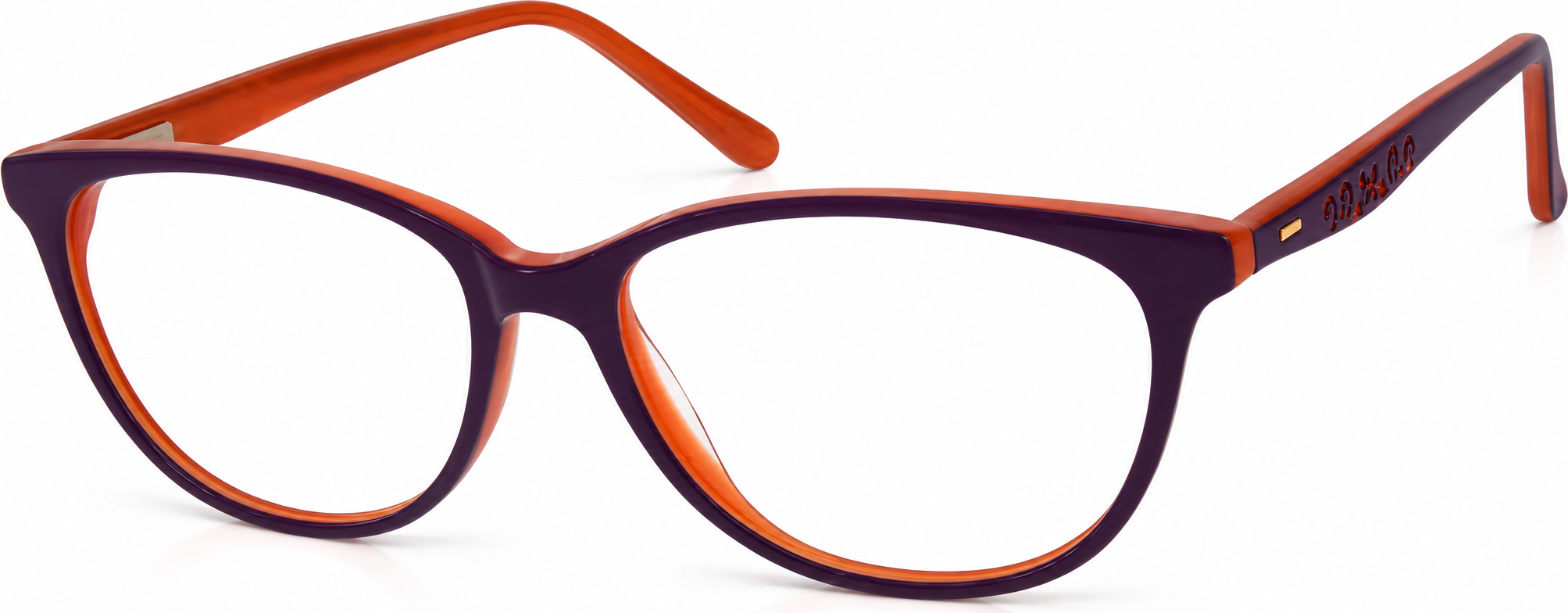 Acetate Full-Rim Frame with Spring Hinges · Purple · reference