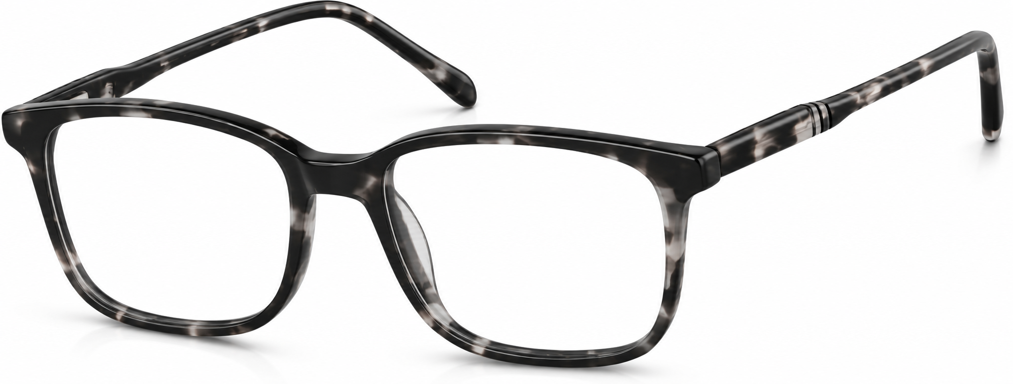 Acetate Full-Rim Frame with Spring Hinges · Gray · reference