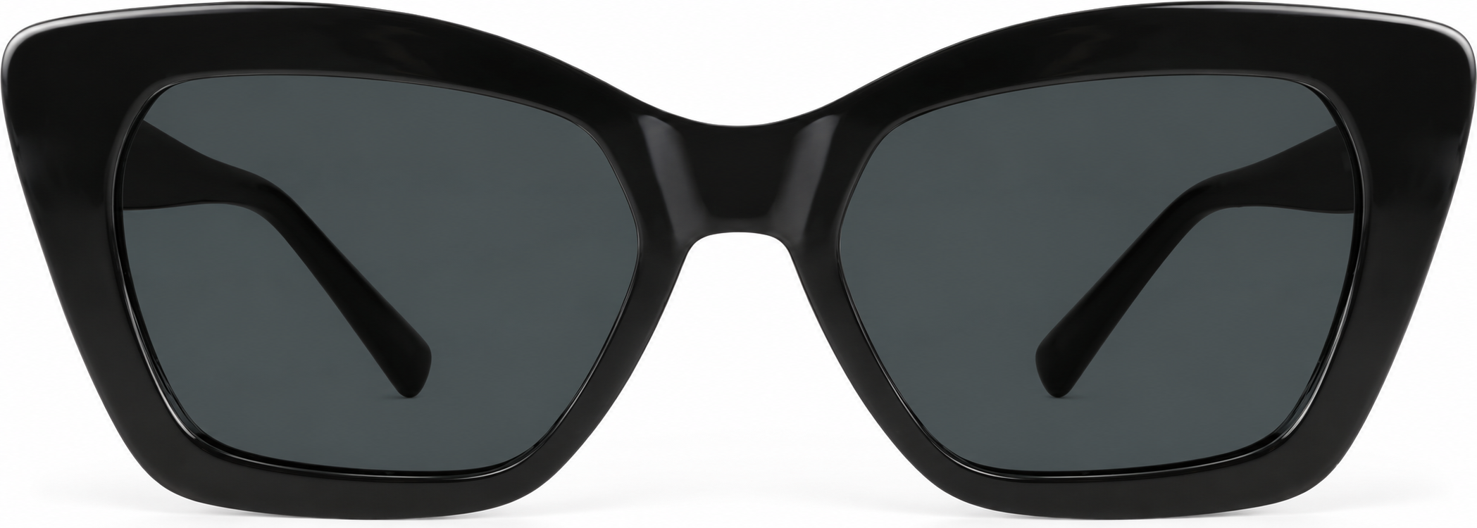 Black Cat-Eye Sunglasses · Black · reference