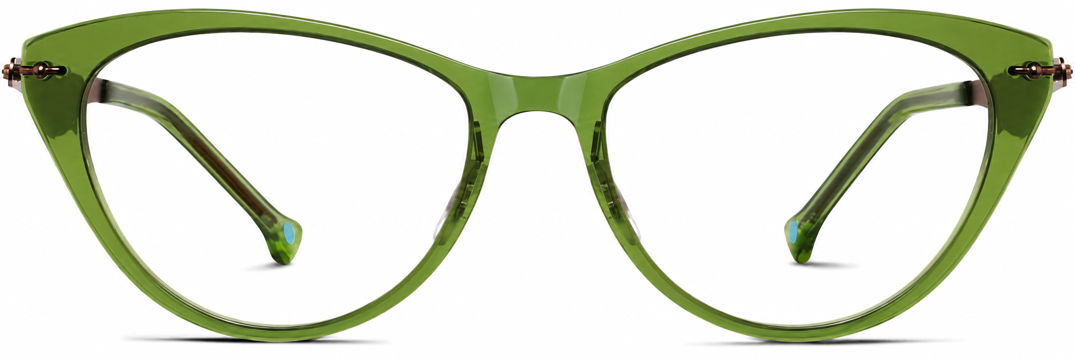 Green Cat-Eye Glasses · Green · reference
