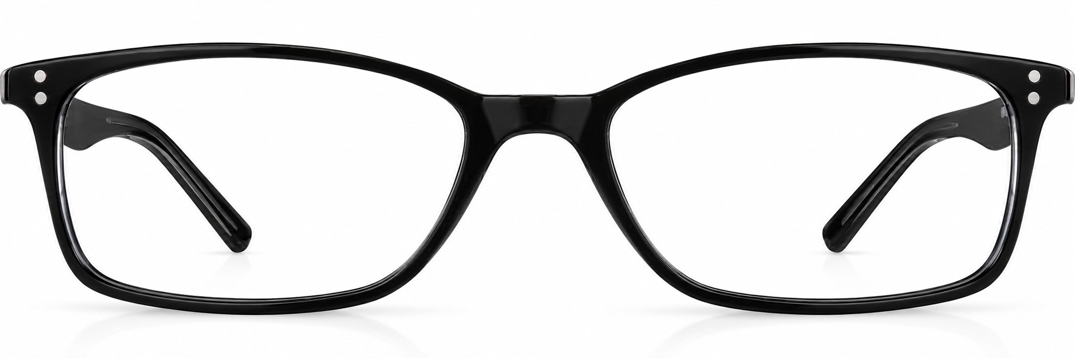 Black Rectangle Glasses · Black · reference