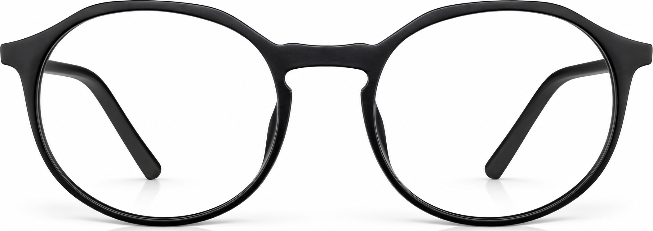 Black Round Glasses · Black · reference