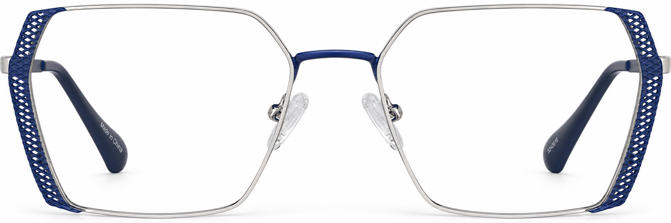 Blue Geometric Glasses · Blue · reference
