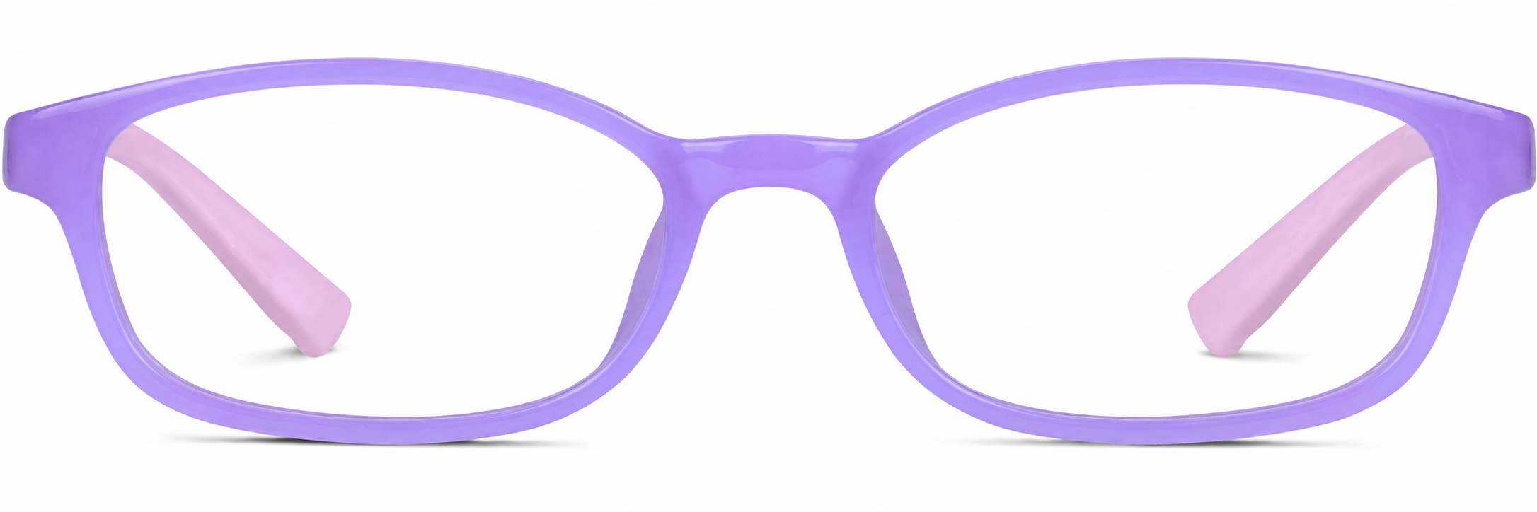 Purple Kids’ Rectangle Glasses · Purple · reference