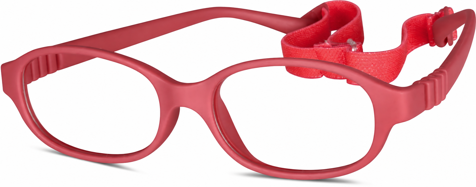 Red Kids’ Flexible Oval Glasses · Red · reference