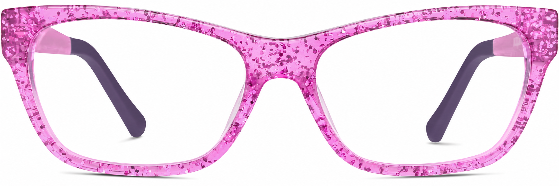Pink Kids' Rectangle Glasses · Pink · reference