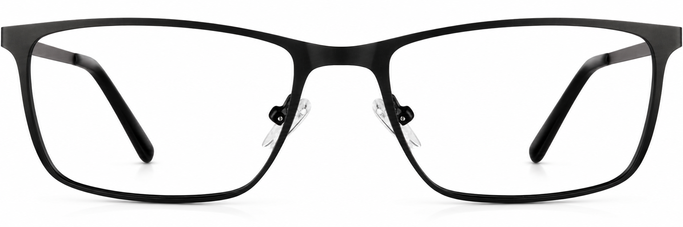 Black Rectangle Glasses · Black · reference
