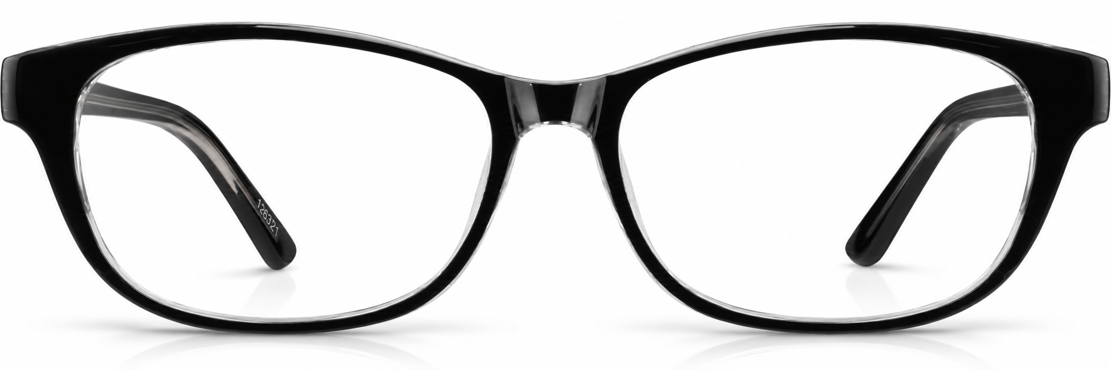 Black Oval Glasses · Black · reference