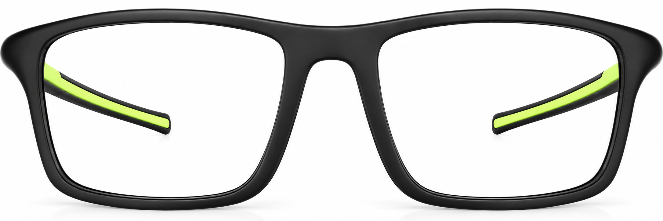 Black Square Eyeglasses · Black · reference