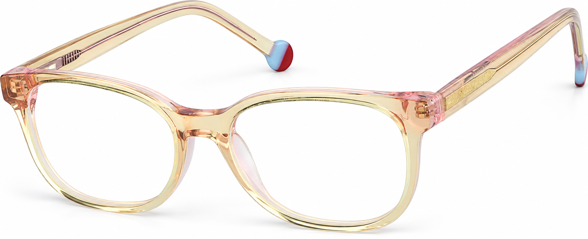 Yellow Kids' Rectangle Glasses · Yellow · reference