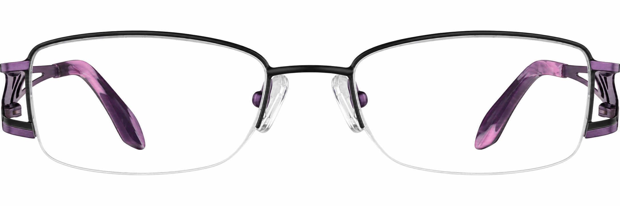 Purple Half-Rim Glasses · Purple · reference