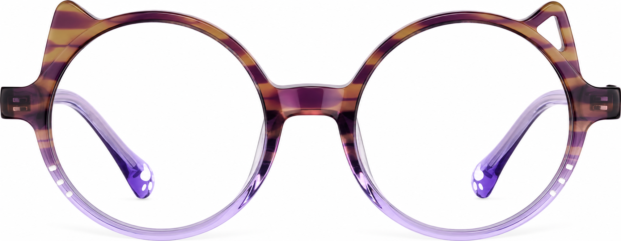 Purple Kids' Round Glasses · Purple · reference