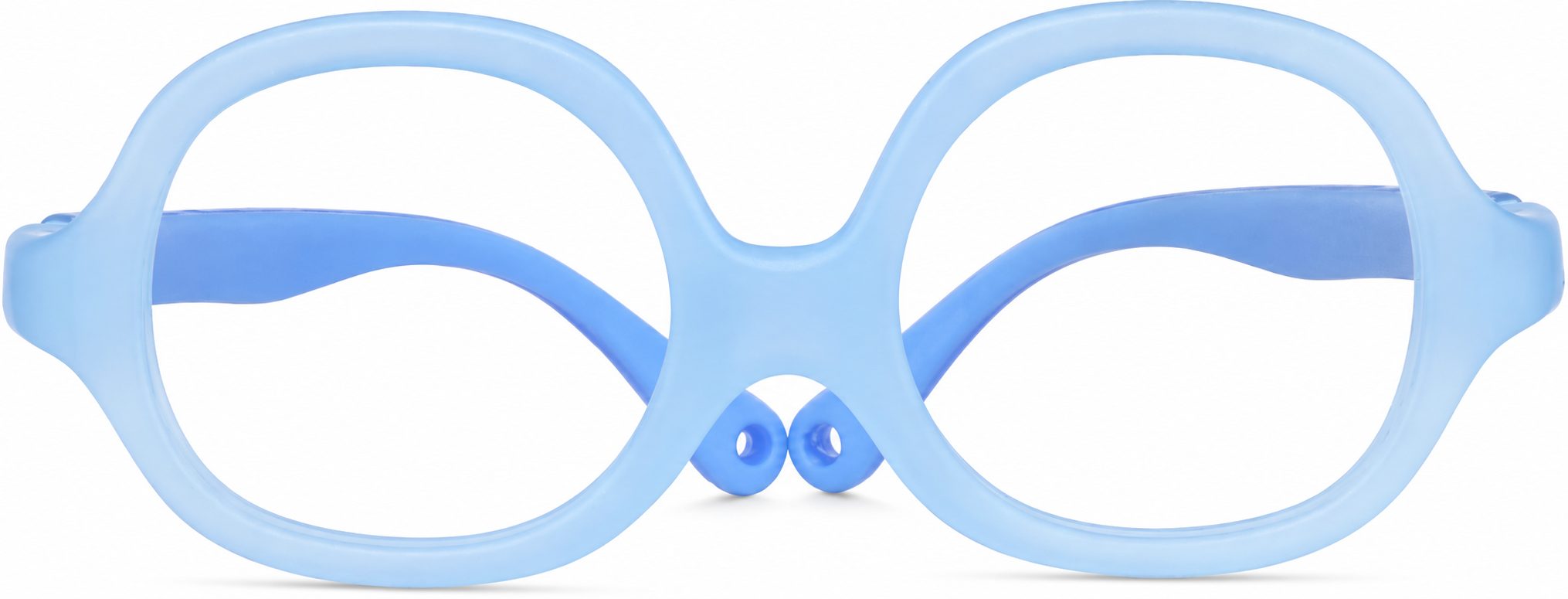 Blue Kids' Flexible Square Glasses · Blue · reference