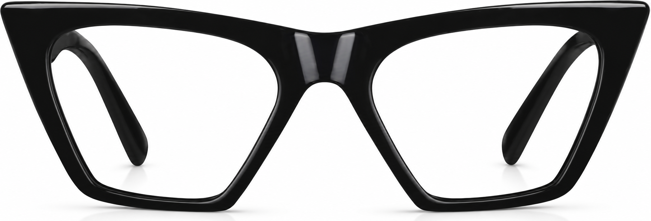 Black Cat-Eye Glasses · Black · reference