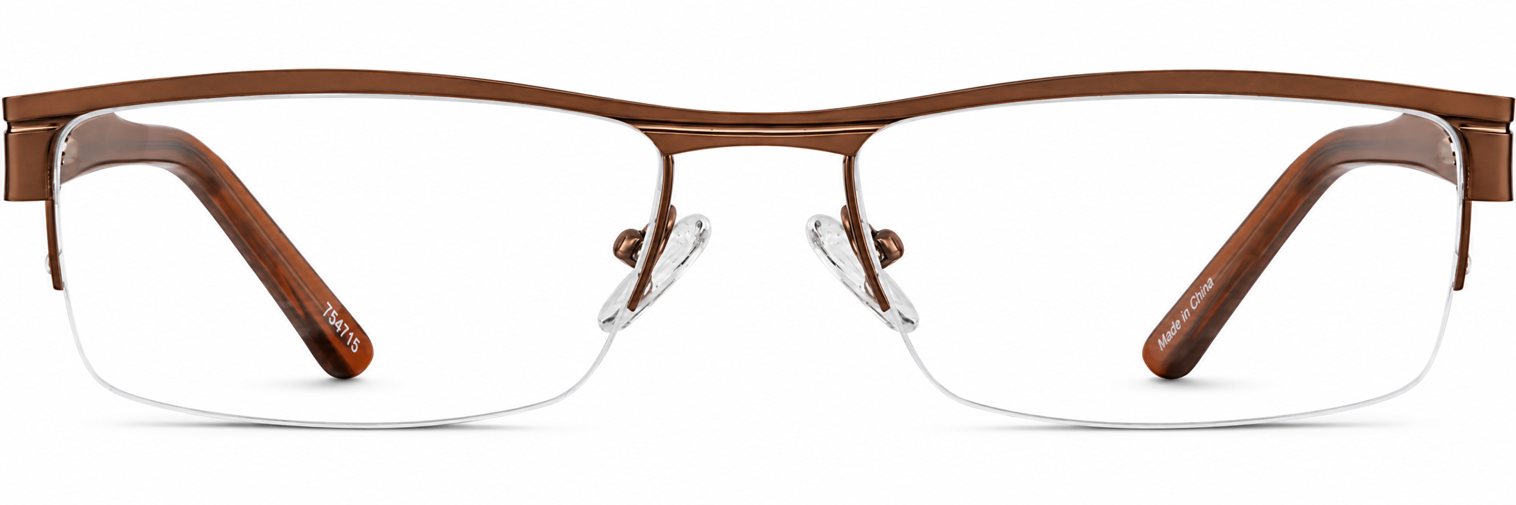Brown Rectangle Glasses · Brown · reference
