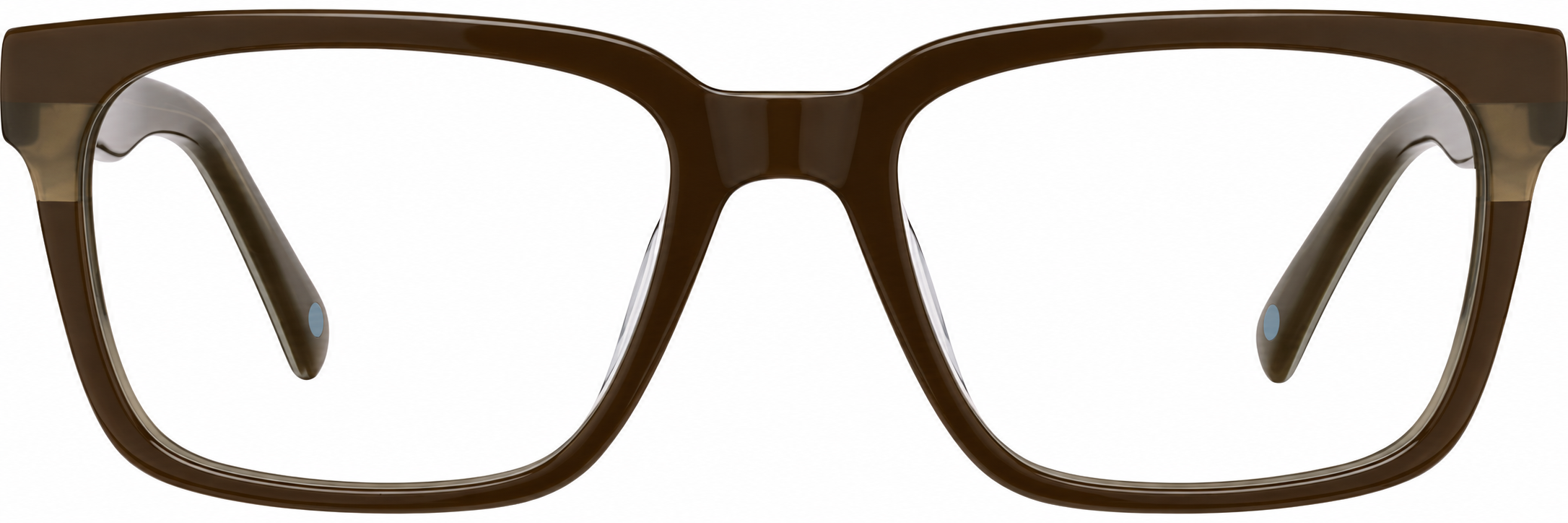 Brown Rectangle Glasses · Brown · reference