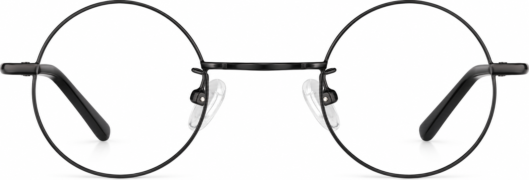 Black Round Glasses · Black · reference