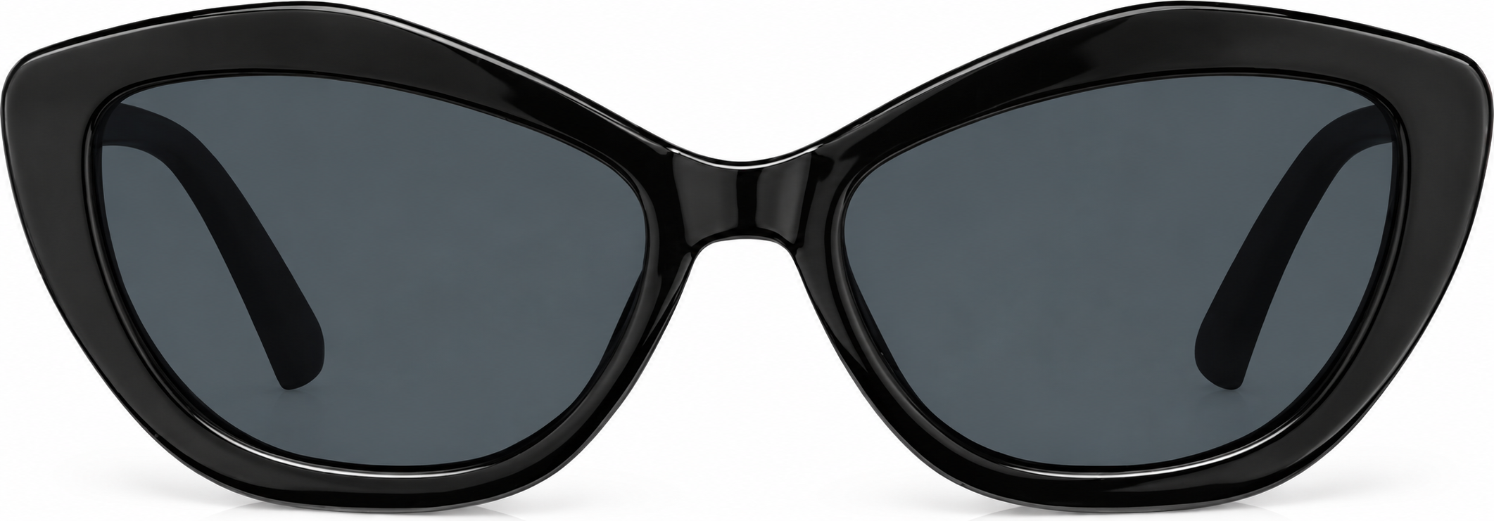 Black Cat-Eye Sunglasses · Black · reference