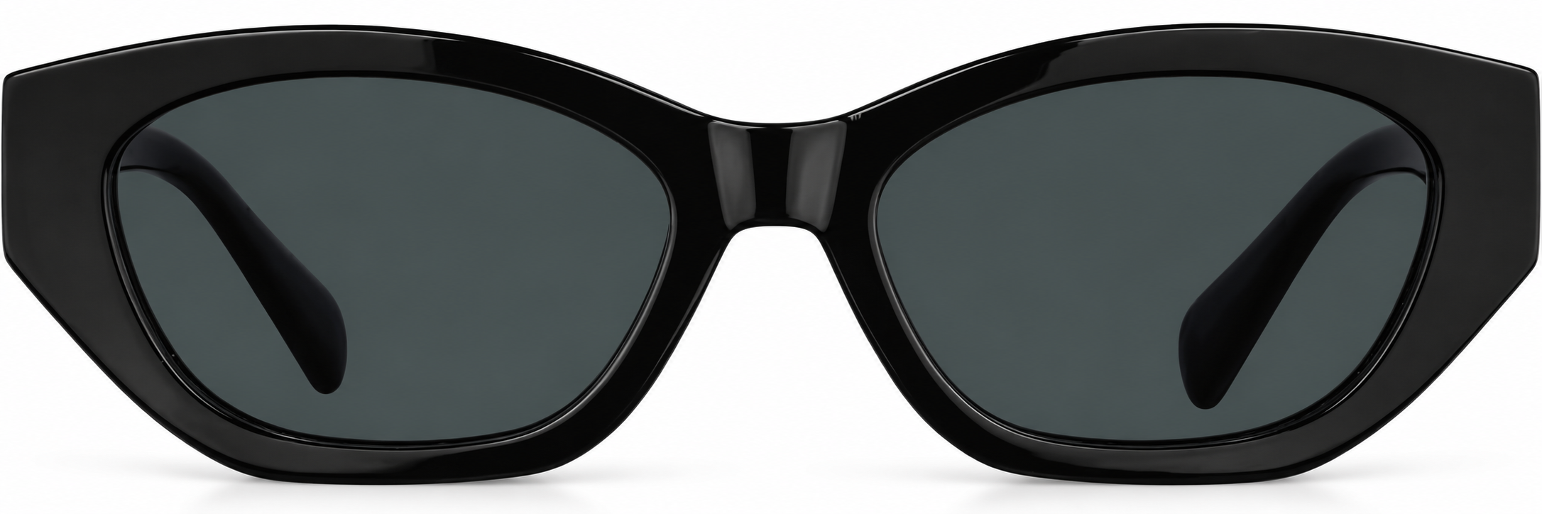 Black Cat-Eye Sunglasses · Black · reference