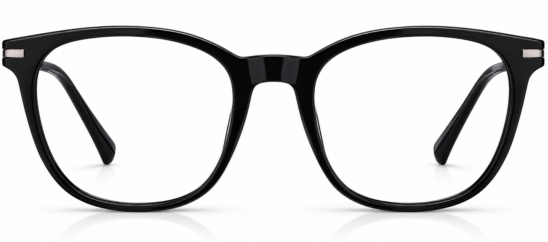 Black Square Glasses · Black · reference