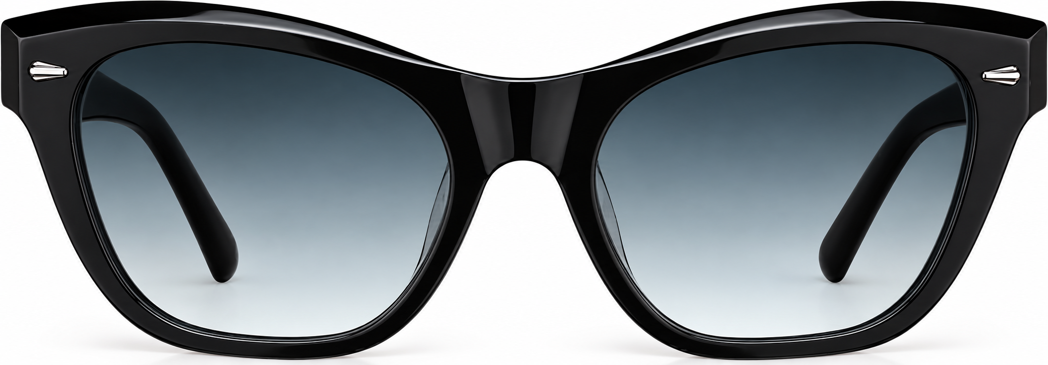 Black Cat-Eye Sunglasses · Black · reference