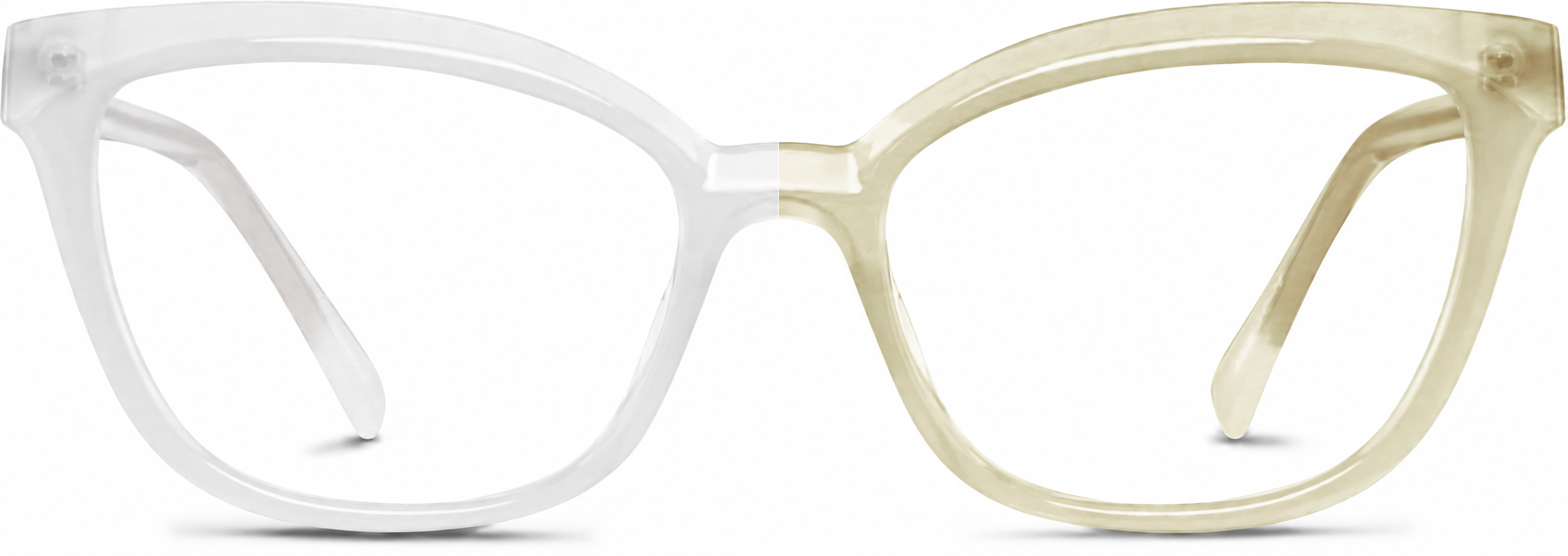 Sunlight-Activated Cat-Eye Glasses · Yellow · reference