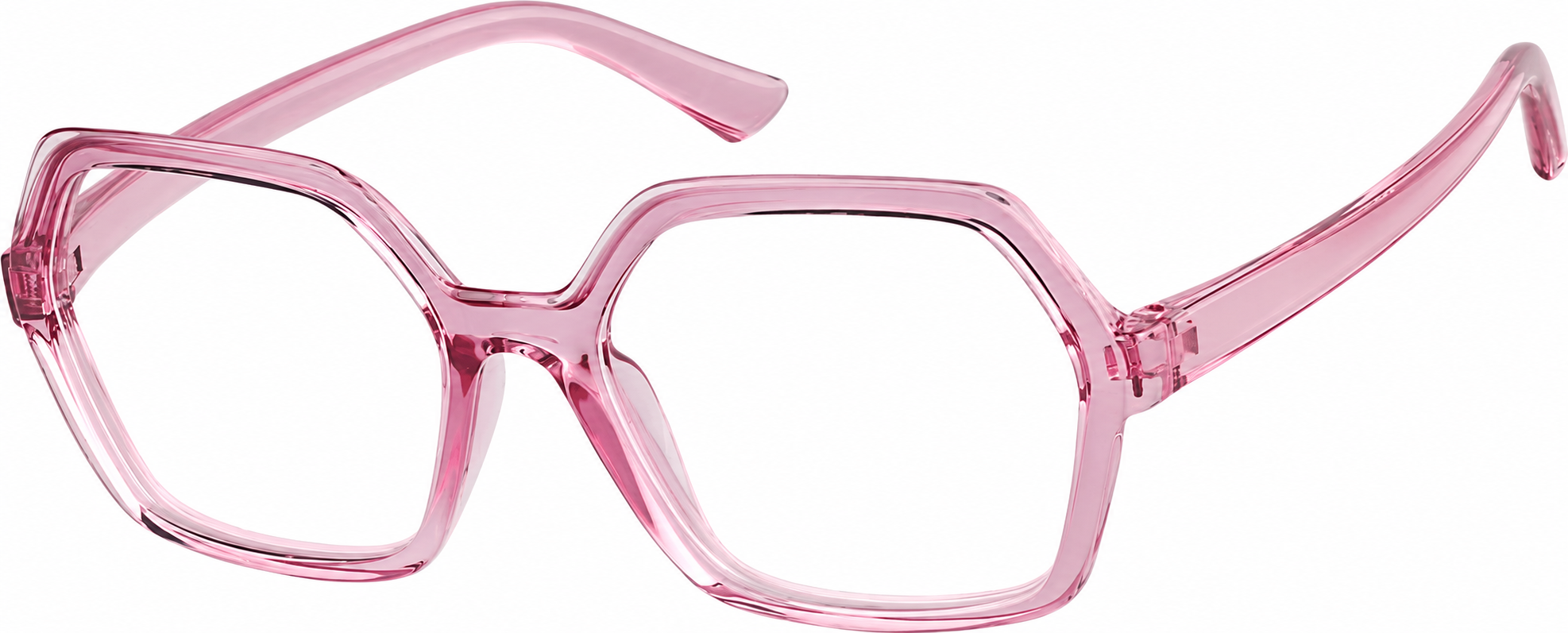 Pink Geometric Glasses · Pink · reference