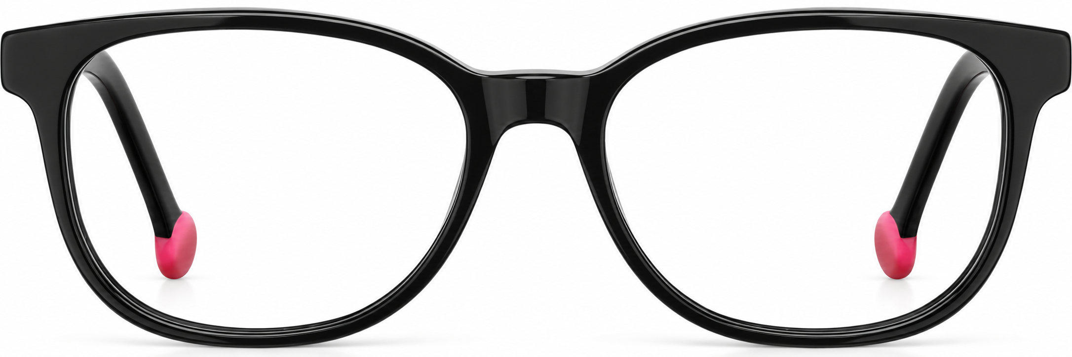 Black Kids' Rectangle Glasses · Black · reference