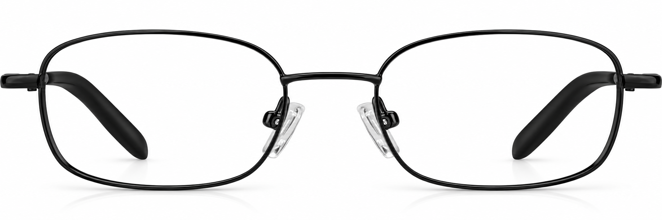 Black Rectangle Glasses · Black · reference