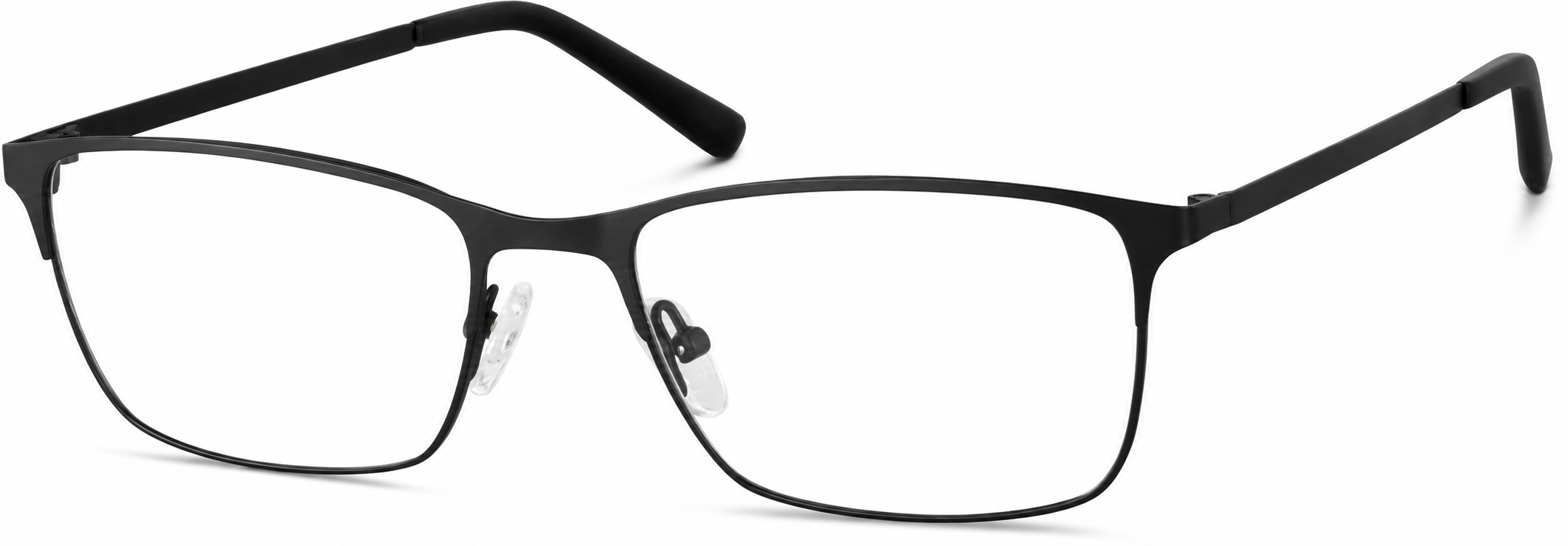 Black Rectangle Glasses · Black · reference