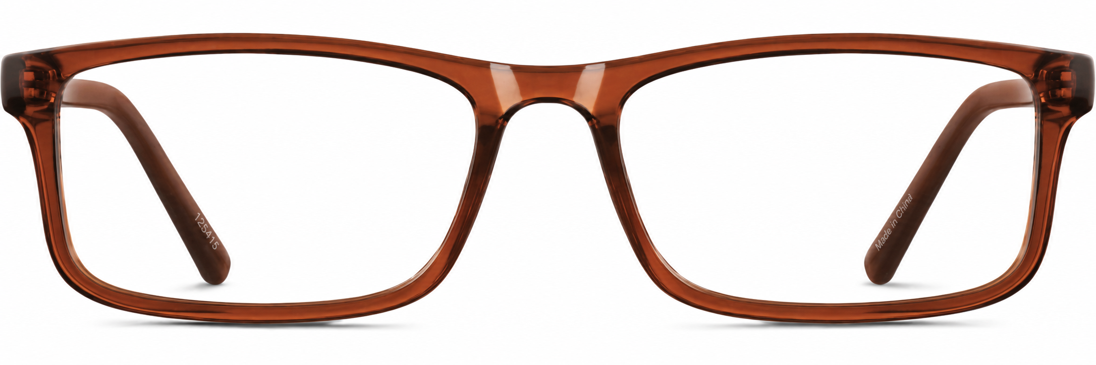 Brown Rectangle Glasses · Brown · reference