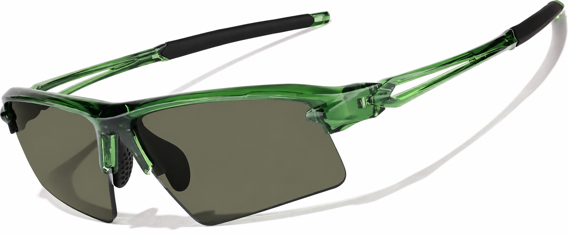 Wrap-Around Sports Sunglasses · Green · reference