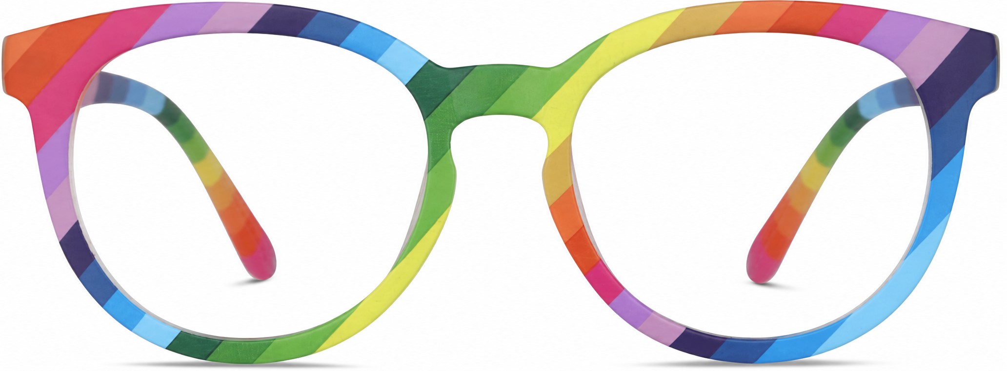 Rainbow Kids' Round Glasses · Rainbow · reference