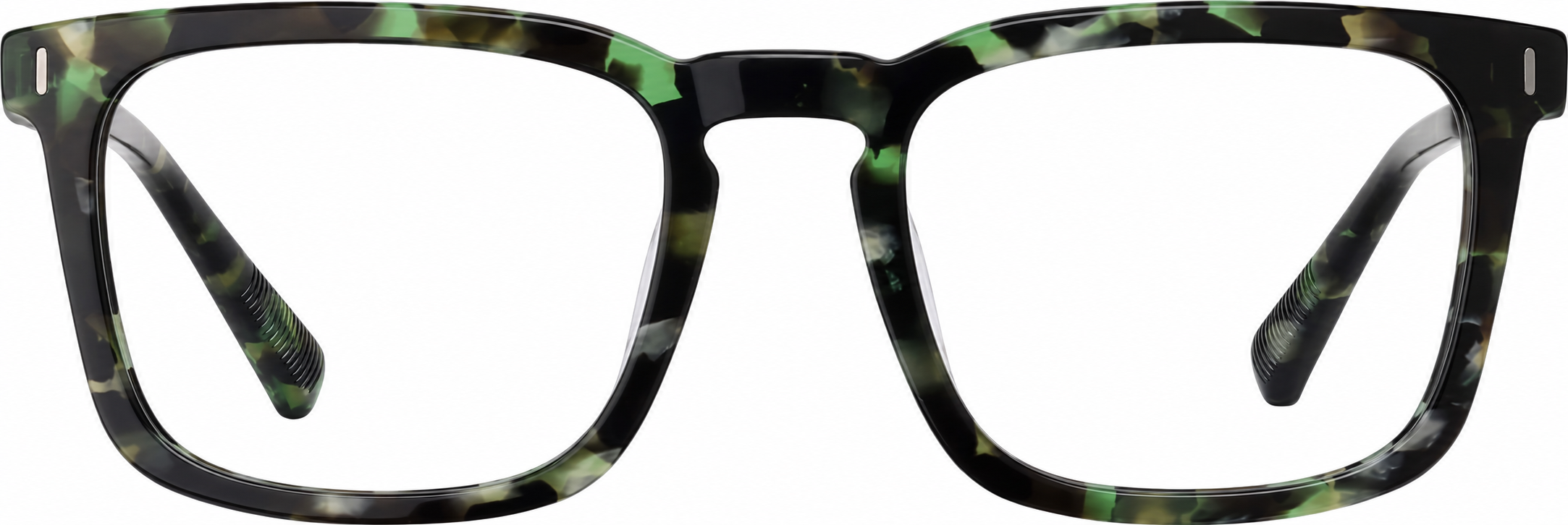 Green Tortoiseshell Square Glasses · Green Tortoiseshell · reference