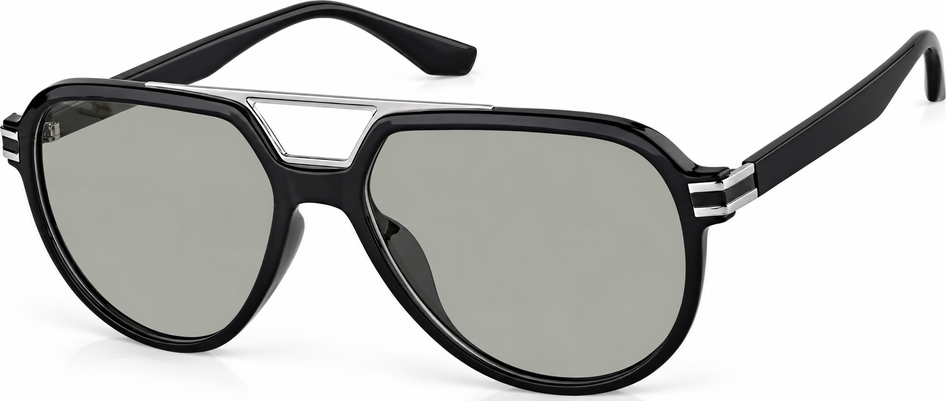 Black Aviator Sunglasses · Black · reference