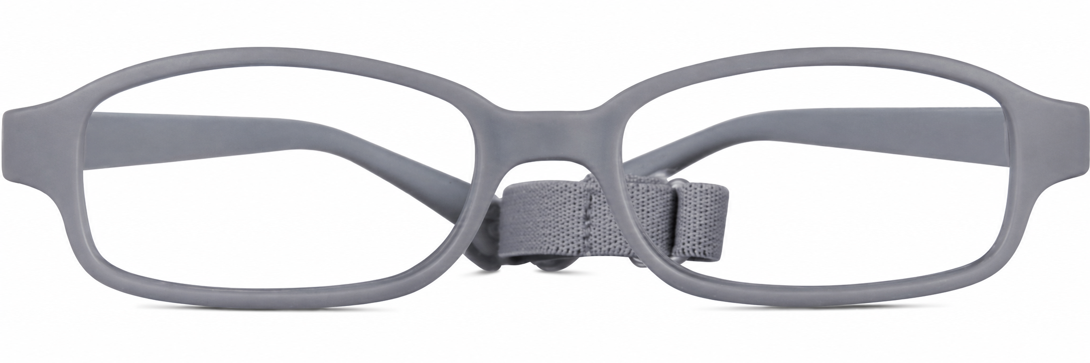 Gray Kids’ Flexible Rectangle Glasses · Gray · reference