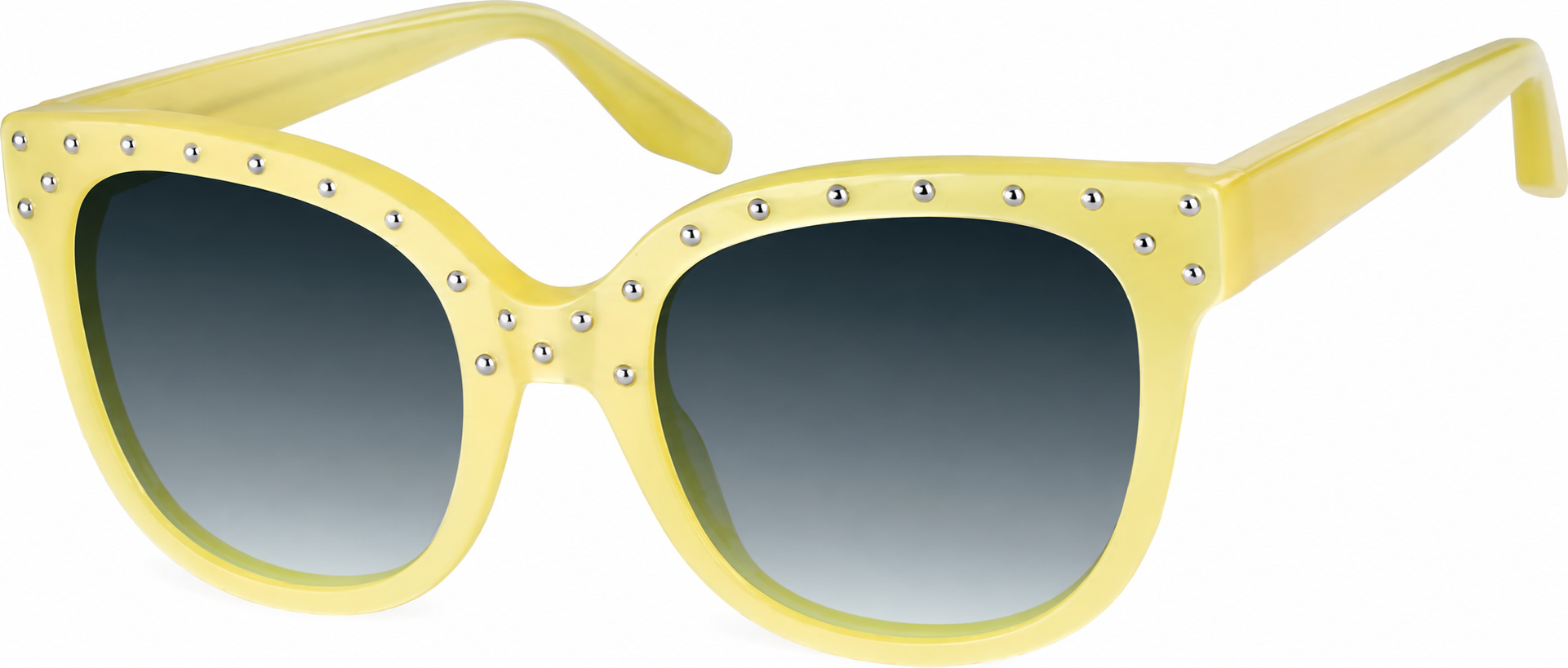 Premium Cat-Eye Sunglasses · Yellow · reference