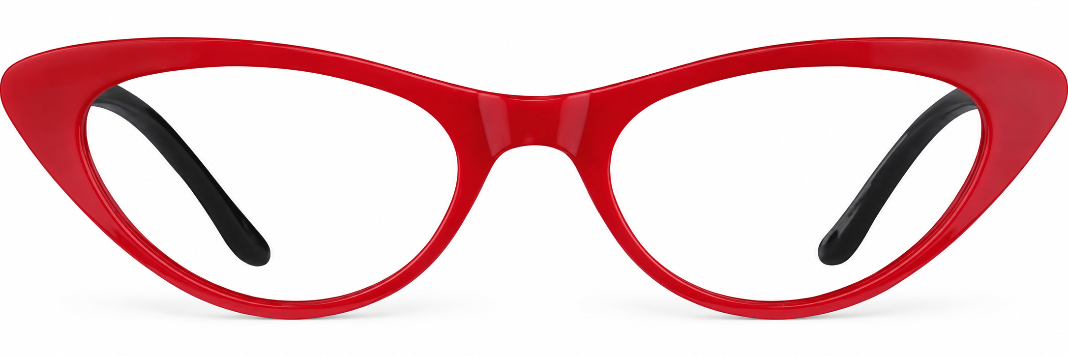 Red Cat-Eye Glasses · Red · reference