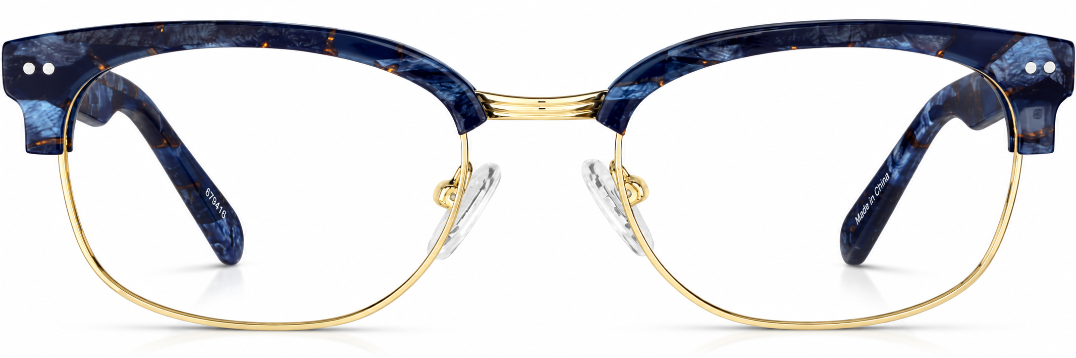 Blue Browline Glasses · Blue · reference