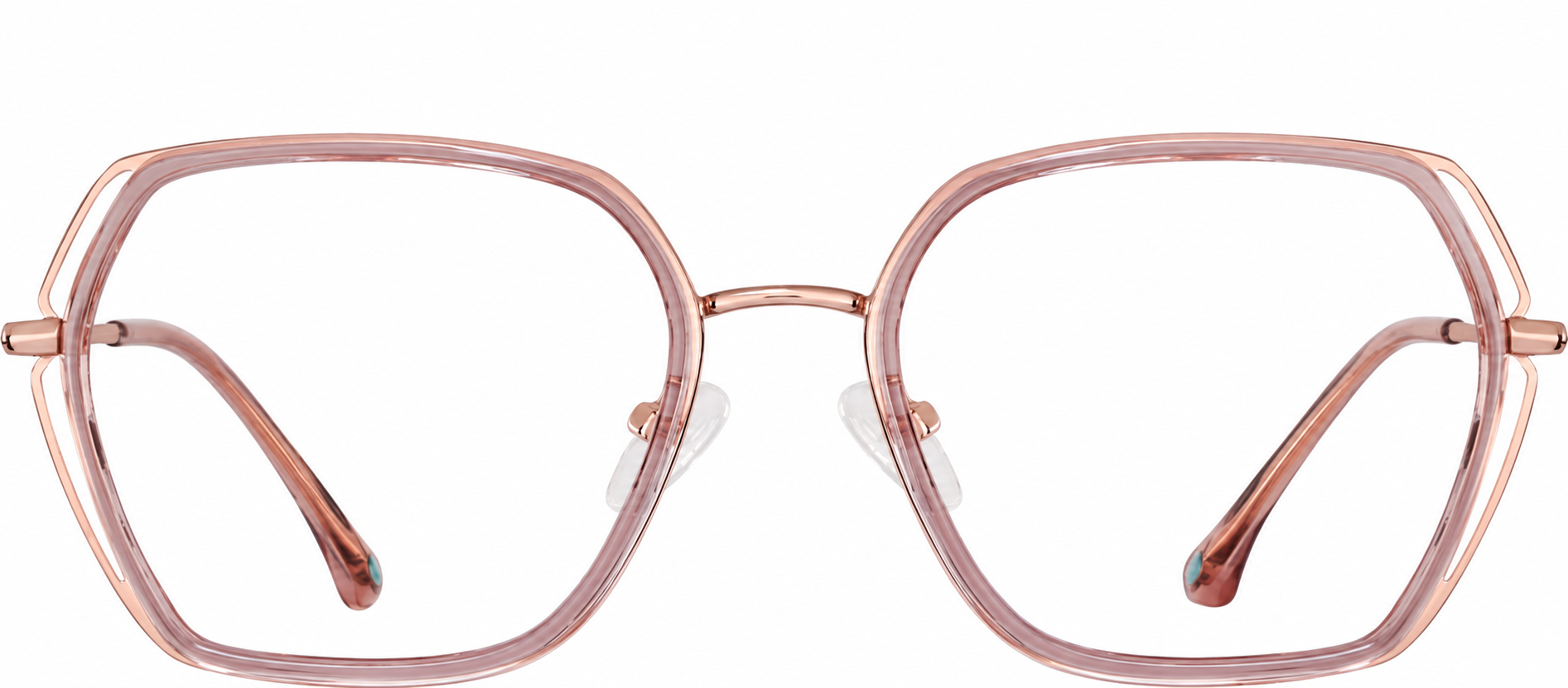Pink Geometric Glasses · Pink · reference