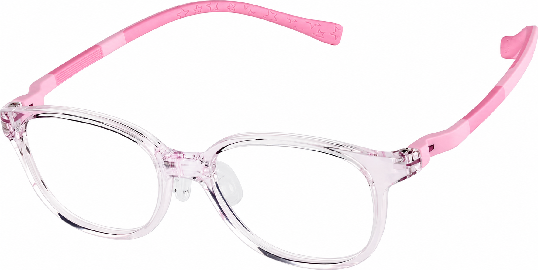 Pink Rectangle Glasses · Pink · reference